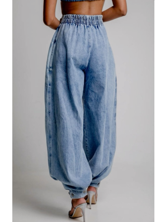 Una | Jeans a palloncino a vita alta