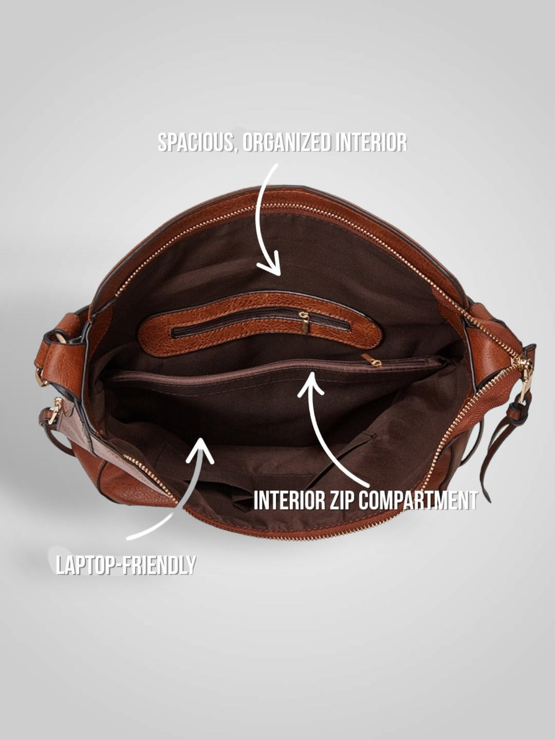 Souf | Borsa Hobo Antifurto in Pelle di Lusso