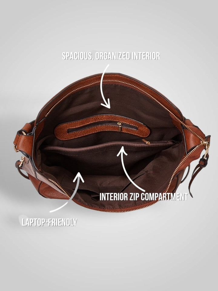 Souf | Borsa Hobo Antifurto in Pelle di Lusso