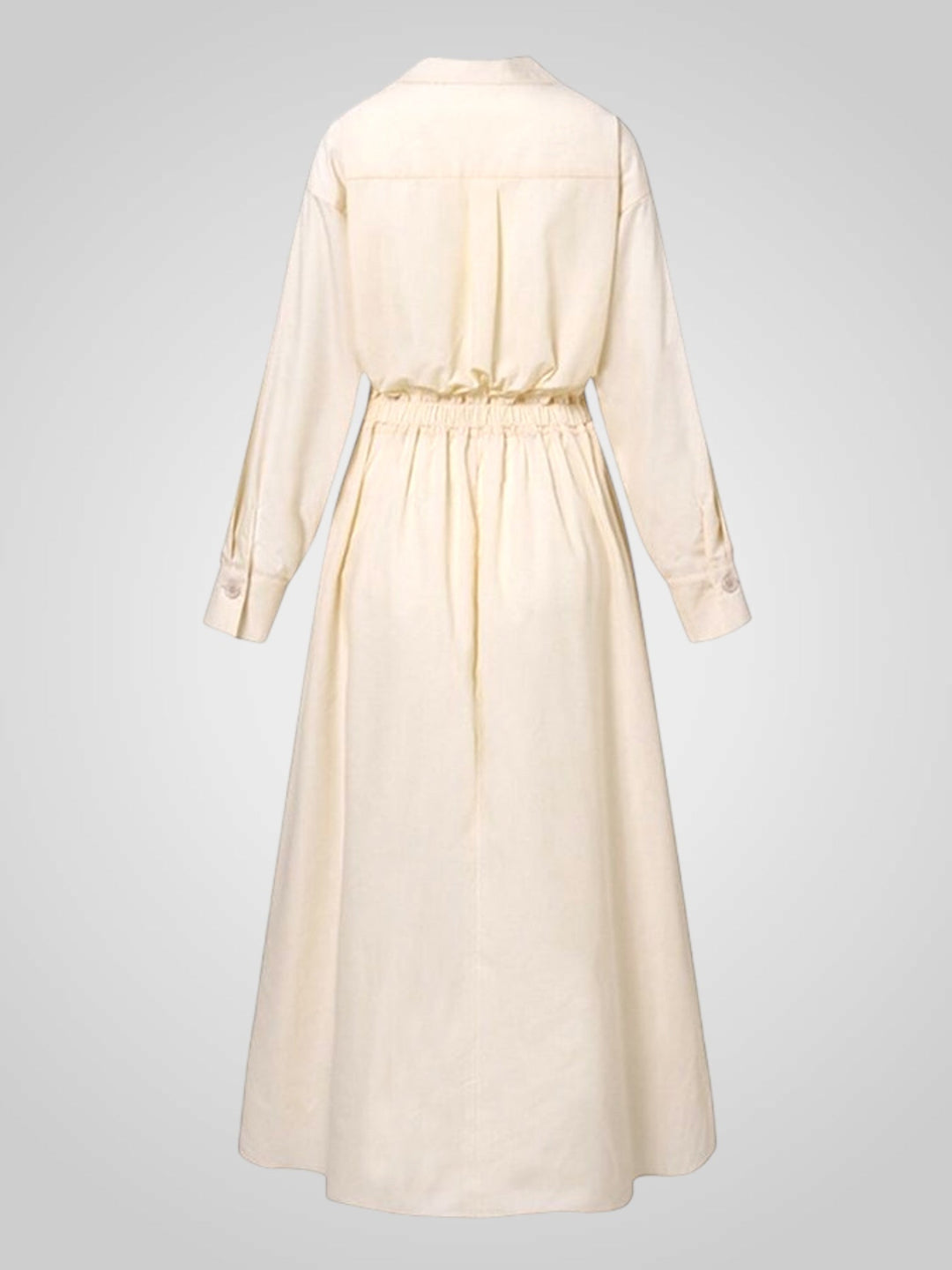 Ella | Women's Maxi Dress with Pockets, Buttons, Long Sleeves