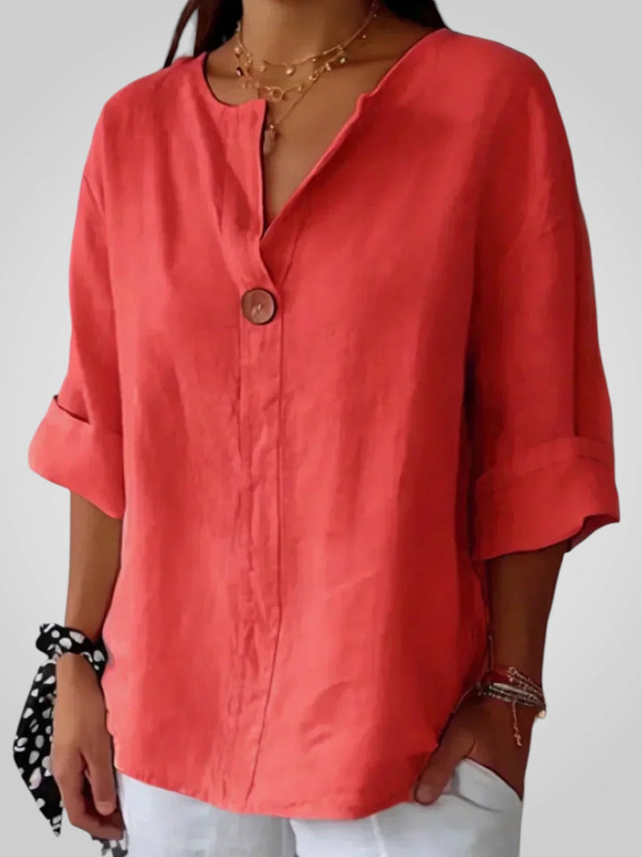 Sabrine | Blusa Comoda con Scollo a V
