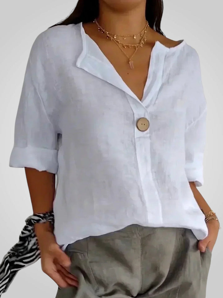 Sabrine | Blusa Comoda con Scollo a V