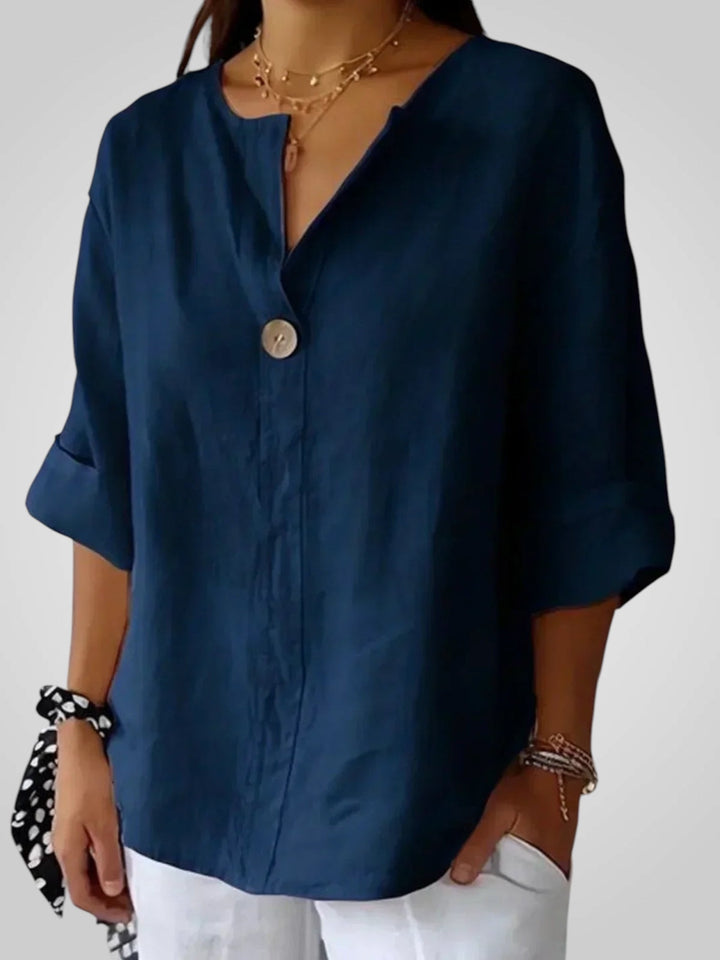 Sabrine | Blusa Comoda con Scollo a V