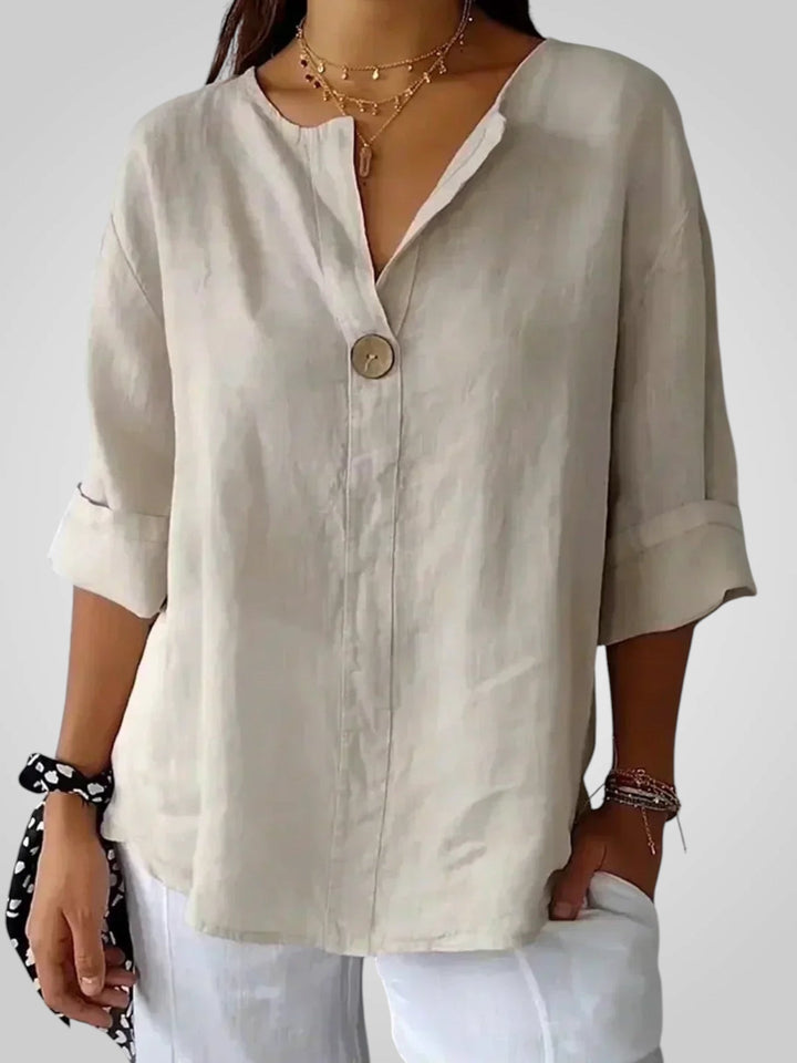 Sabrine | Blusa Comoda con Scollo a V