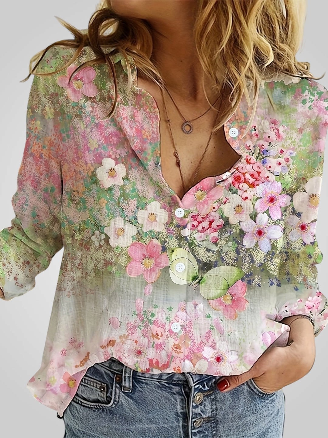 Rosalia | Camicetta Boho Floreale