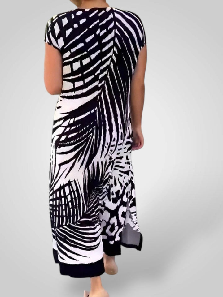 Roda | Casual Printed Short Sleeve Dress