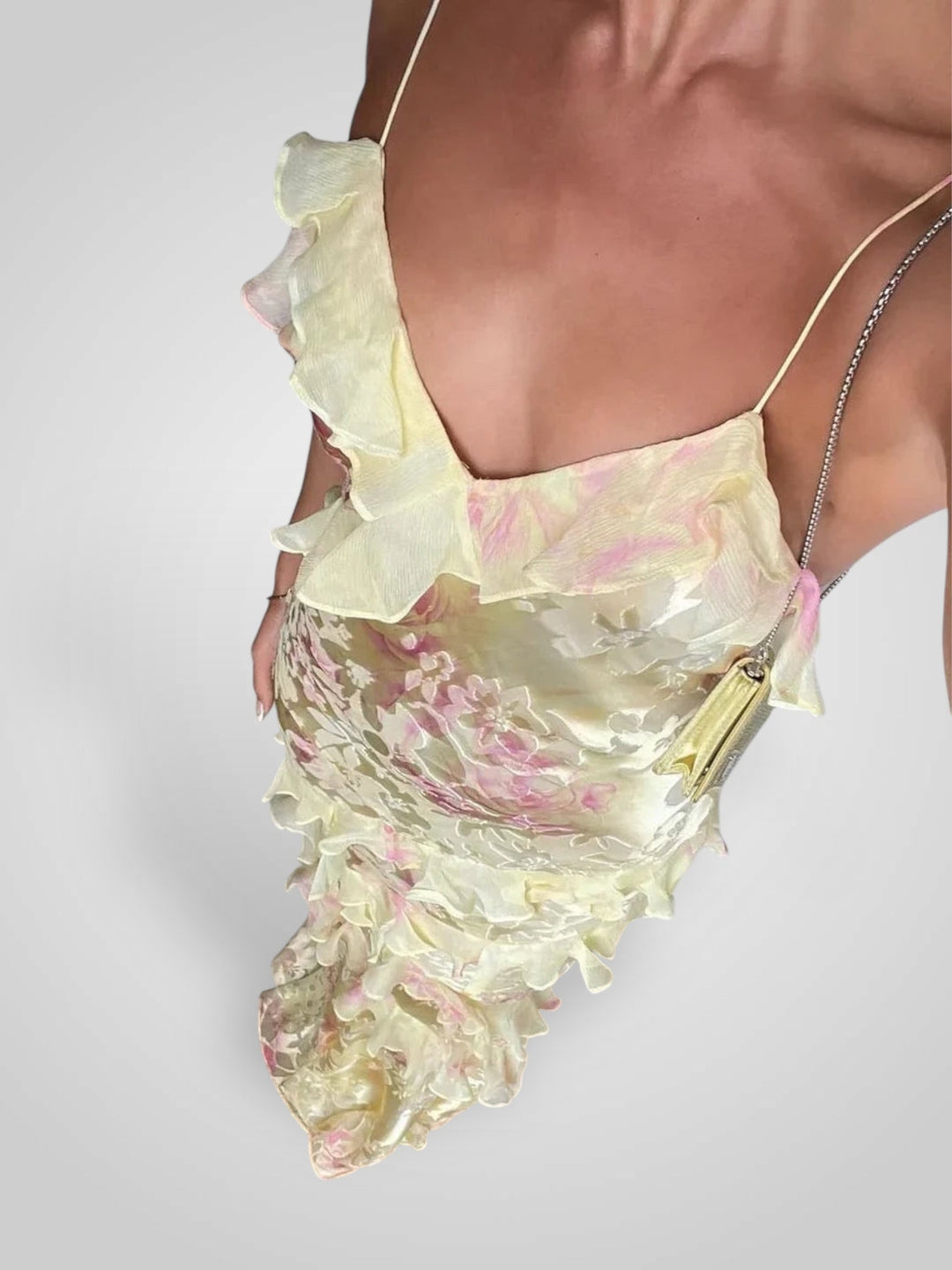 Estella | Robe longue à volants