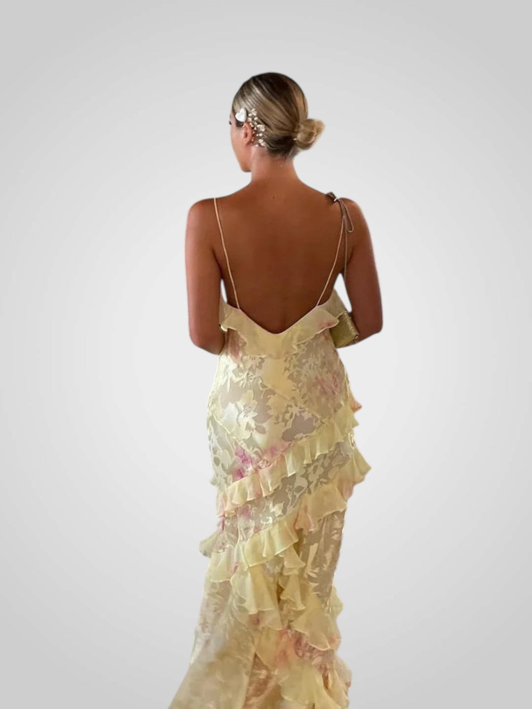 Estella | Robe longue à volants