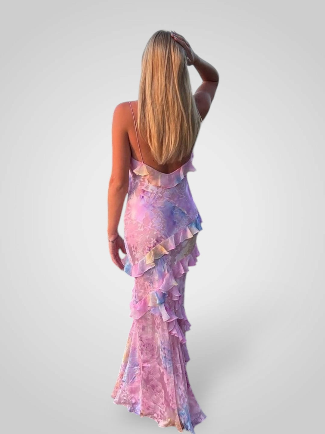Estella | Robe longue à volants