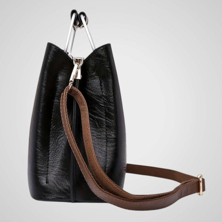 Anna | Elegante borsa in pelle bicolore
