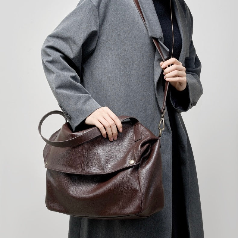 Adriani | Borsa minimalista morbida in vera pelle per tutti i giorni