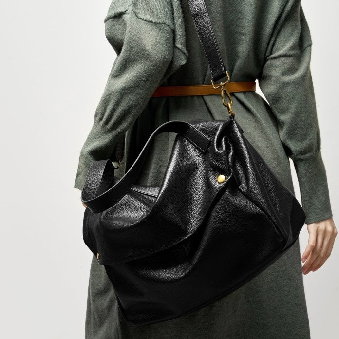 Adriani | Borsa minimalista morbida in vera pelle per tutti i giorni