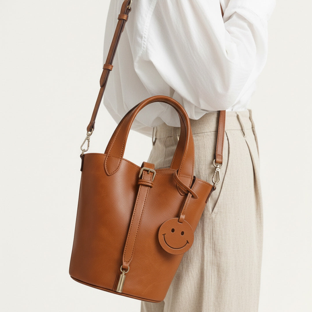 Clara | Borsa Smile in pelle