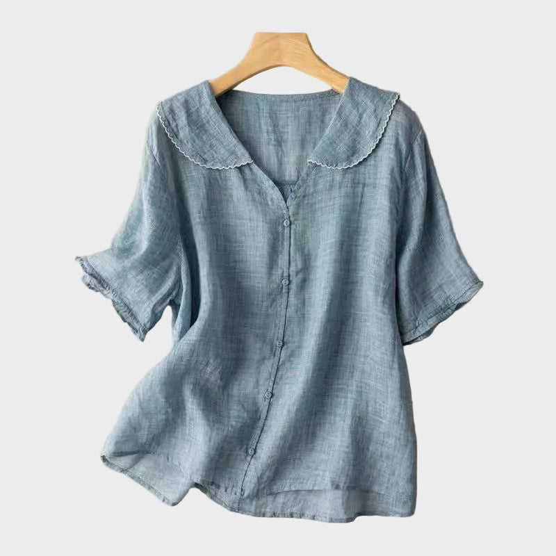 ADÈLE LINEN BLOUSE