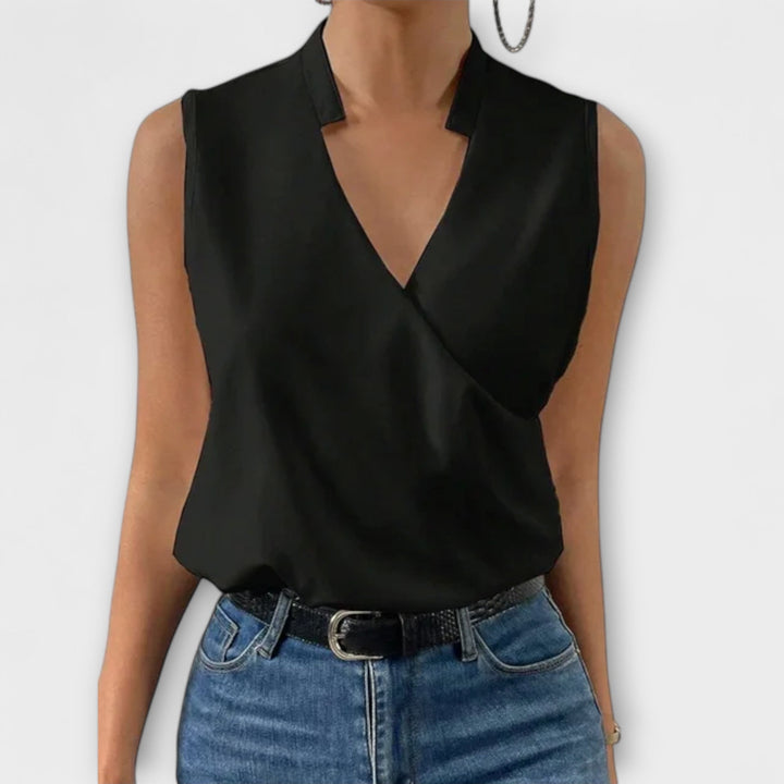 Top estivo leggero con scollo a V