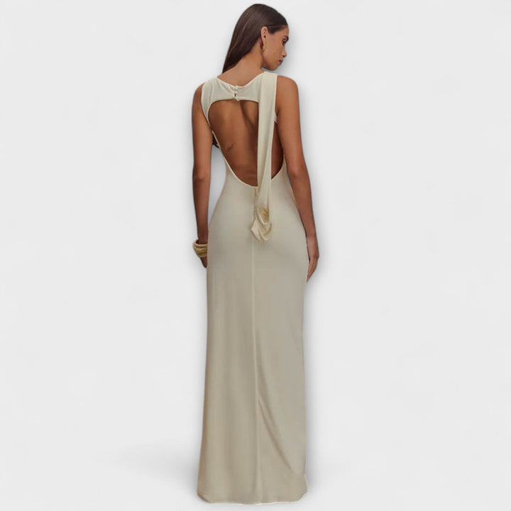 Rieke - Abito Lungo Elegante con Spacco Profondo