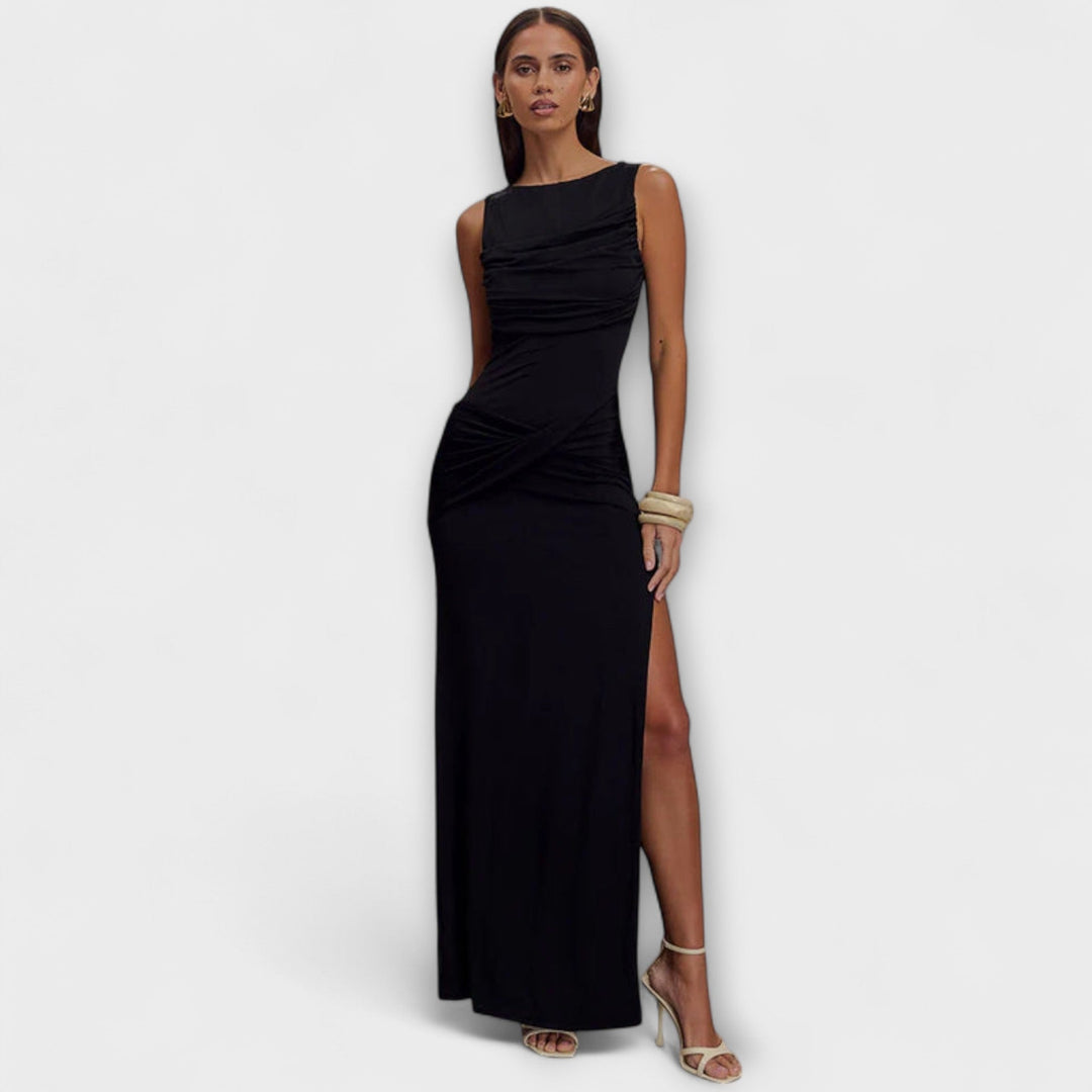 Rieke - Abito Lungo Elegante con Spacco Profondo