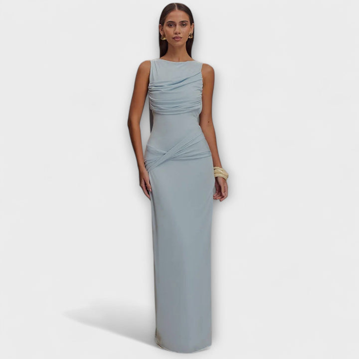 Rieke - Abito Lungo Elegante con Spacco Profondo