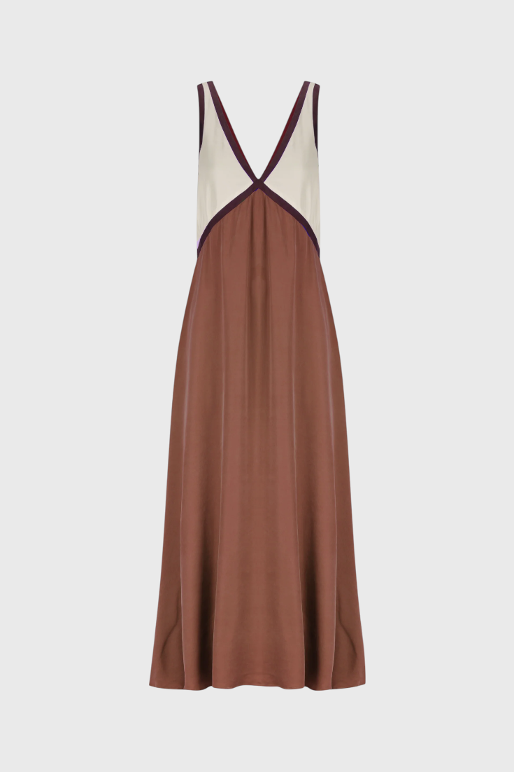 Abito estivo boho Diamond con scollo a V