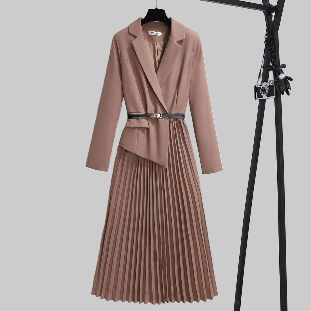 Vestito Blazer con Pieghe Nova Elegant