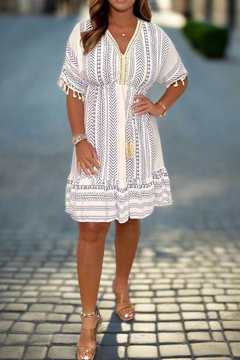 Magdalena | Abito stampato chic