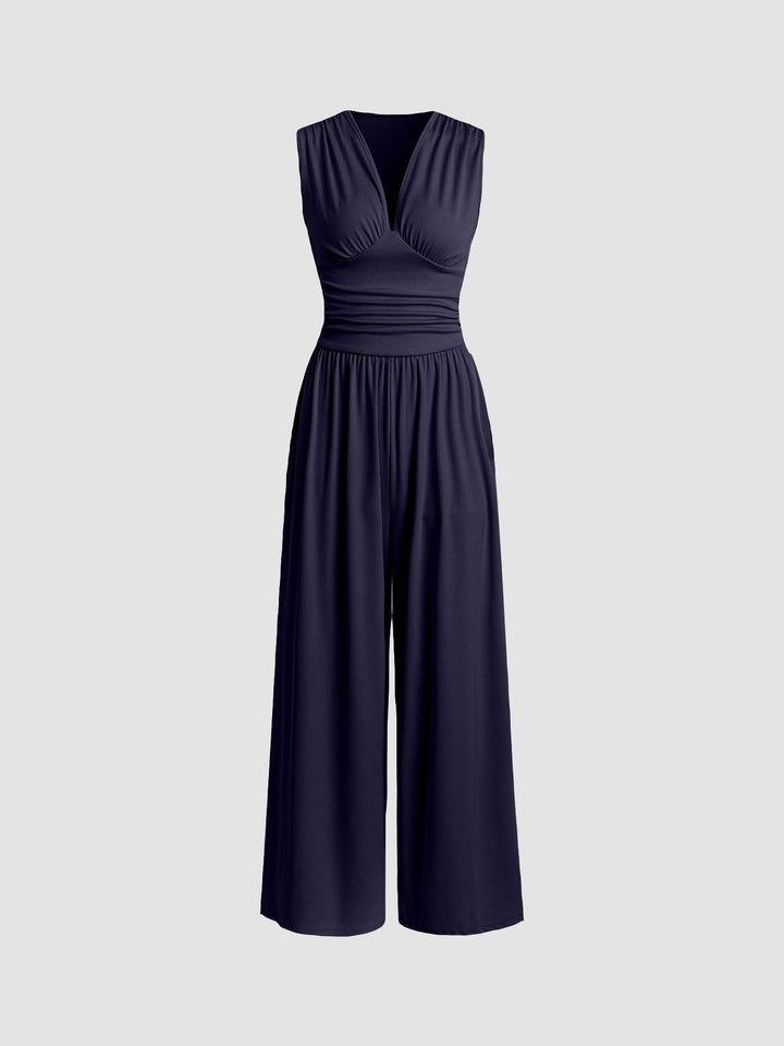 CHARITY – Elegante tuta senza maniche con pantaloni ampi