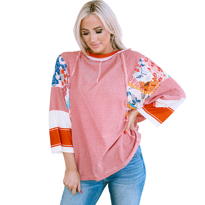 BAILEY™ – Maglia con maniche a pipistrello leggera con patchwork