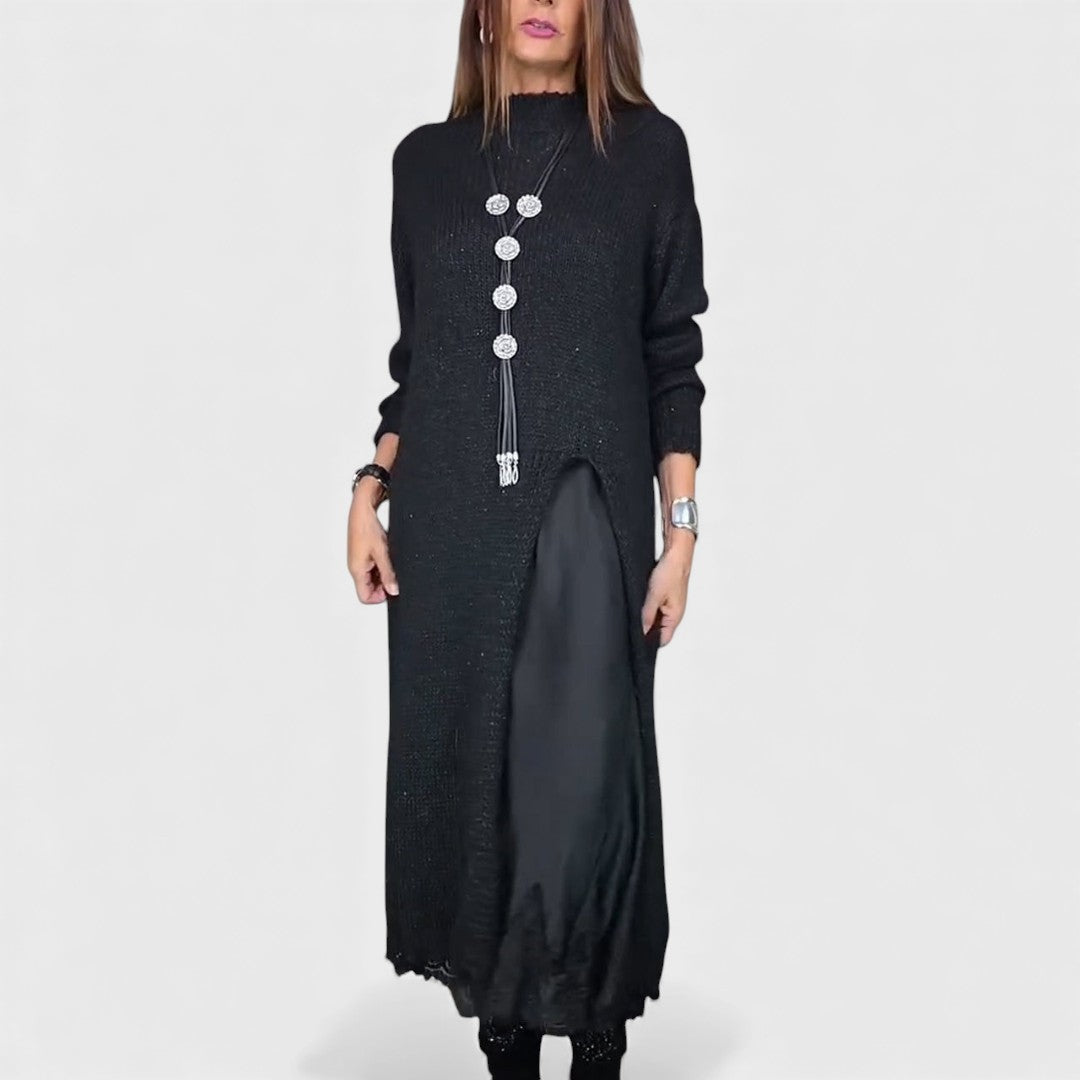 Lena | abito lungo elegante in maglia