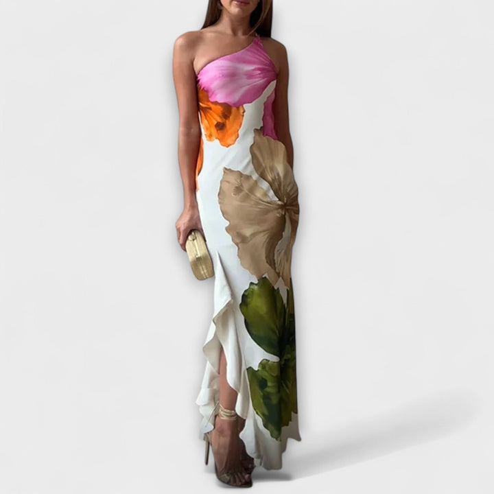 Zami — Abito lungo elegante in patchwork