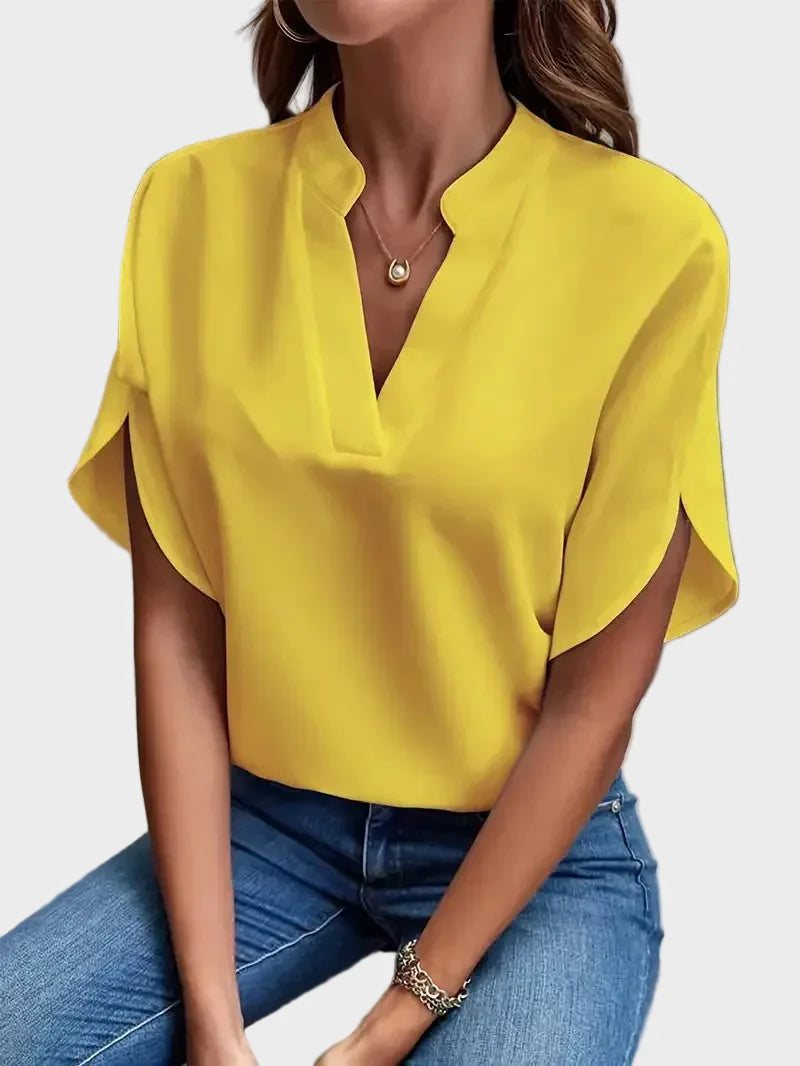 W&N™ | Elegante camicetta fluida con scollo a V