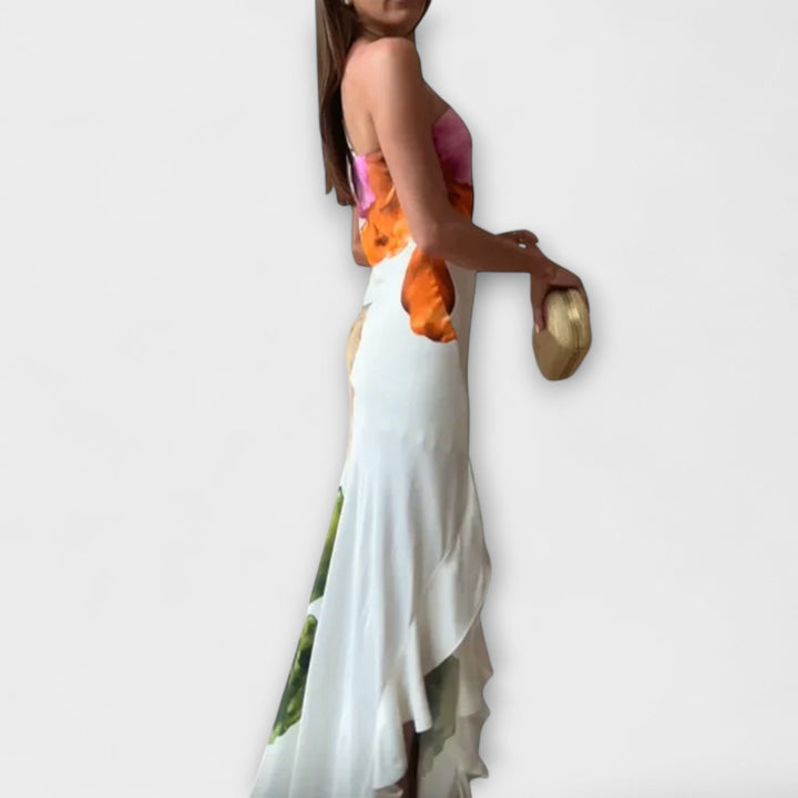Zami — Abito lungo elegante in patchwork