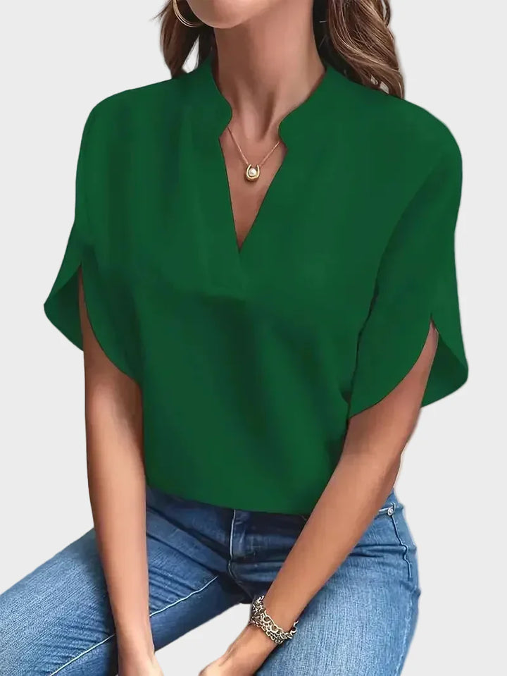W&N™ | Elegante camicetta fluida con scollo a V