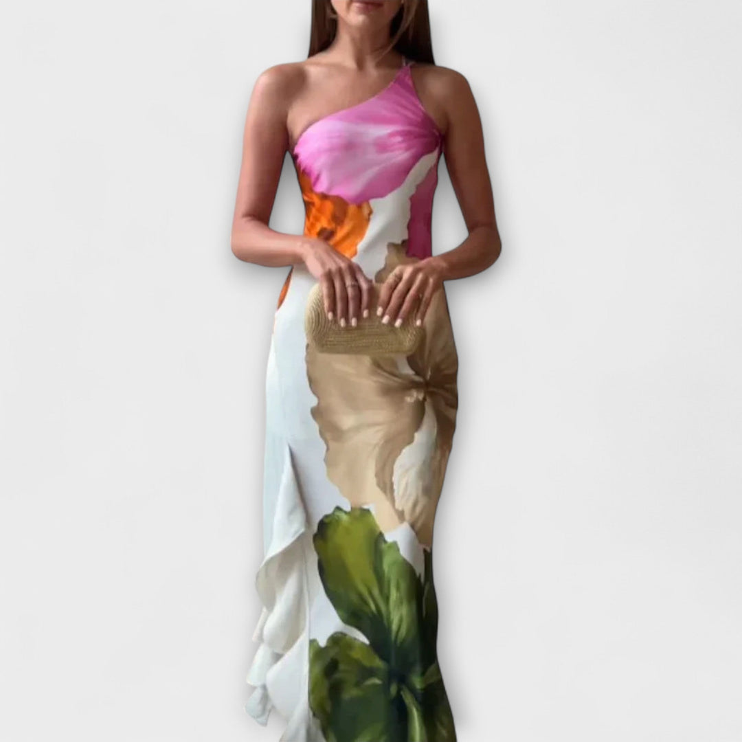 Zami — Abito lungo elegante in patchwork