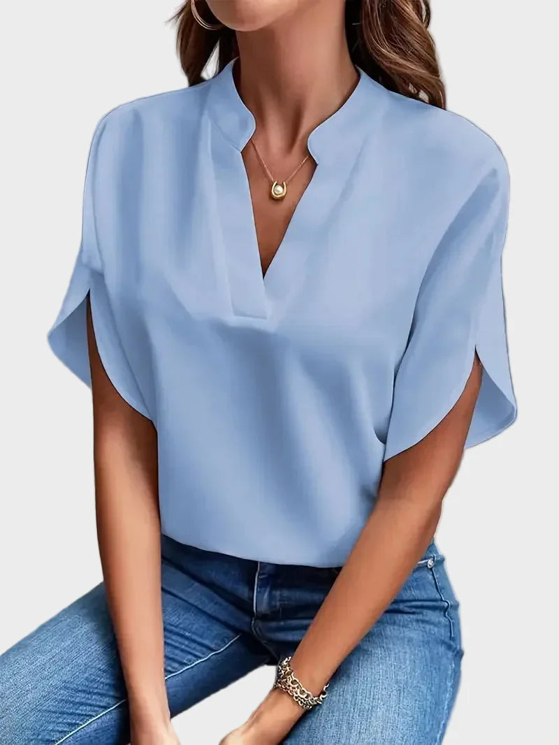 W&N™ | Elegante camicetta fluida con scollo a V