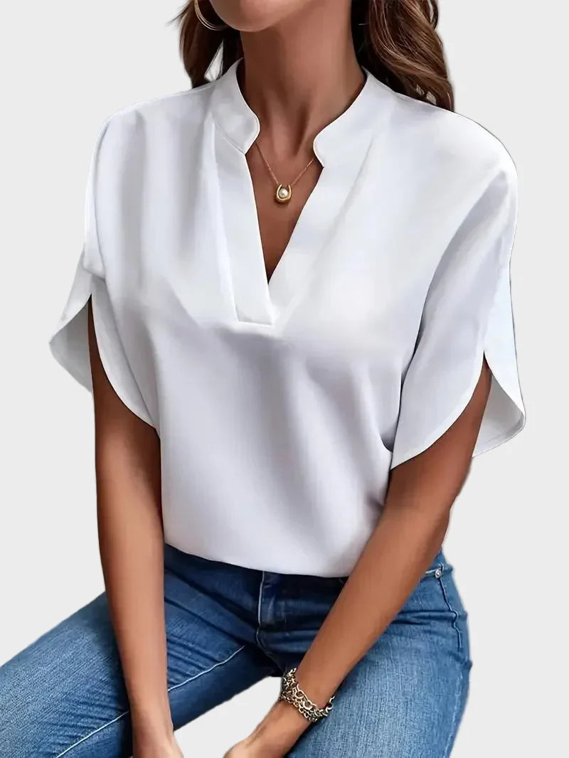 W&N™ | Elegante camicetta fluida con scollo a V