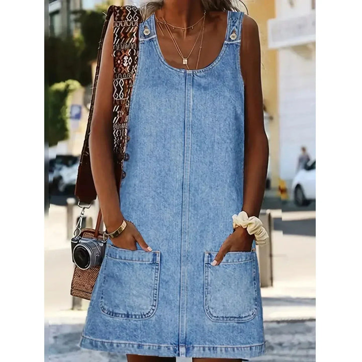 Abito Chemisier in Denim Rilassato da Donna | Abito a Trapezio Casual