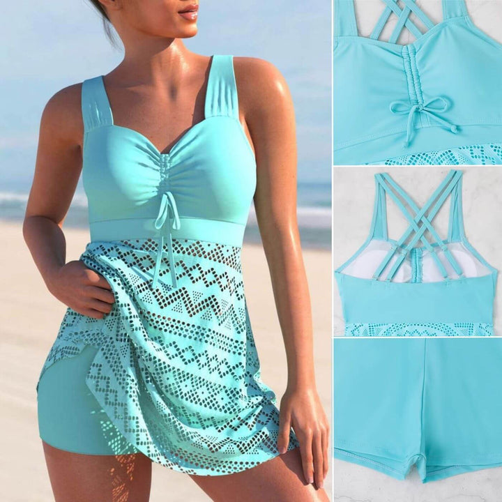 Grace™ | Robe de bain tankini froncée