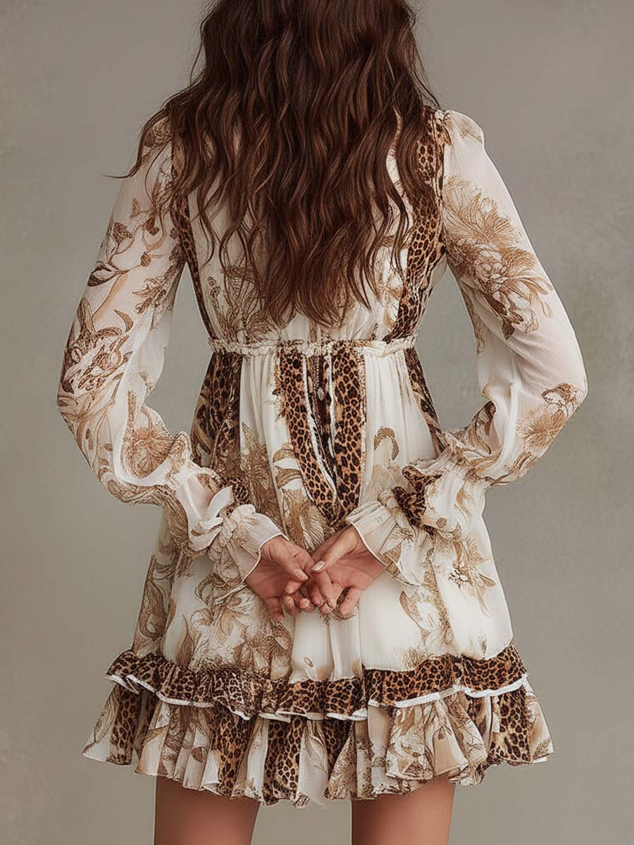 Nina | Abito midi stampato chic