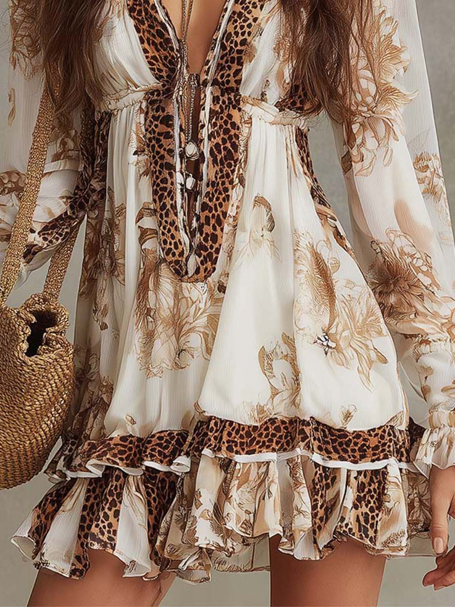 Nina | Abito midi stampato chic