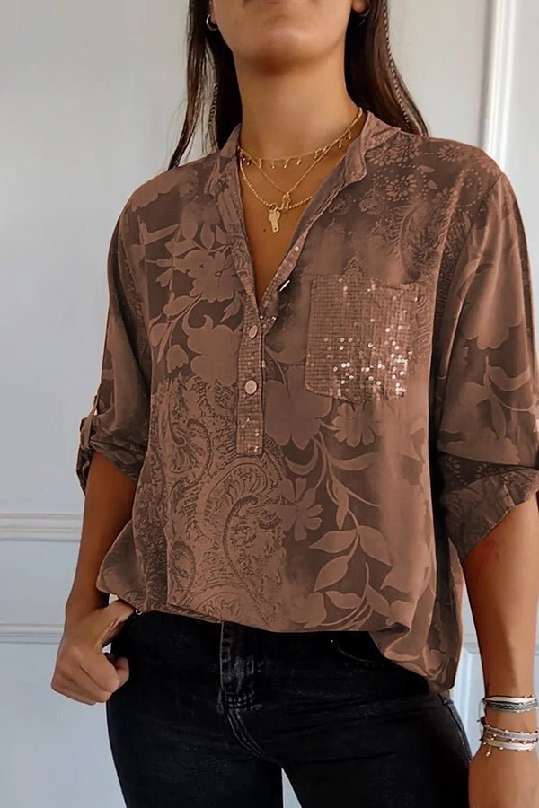 Pauline | Top elegante in paillettes