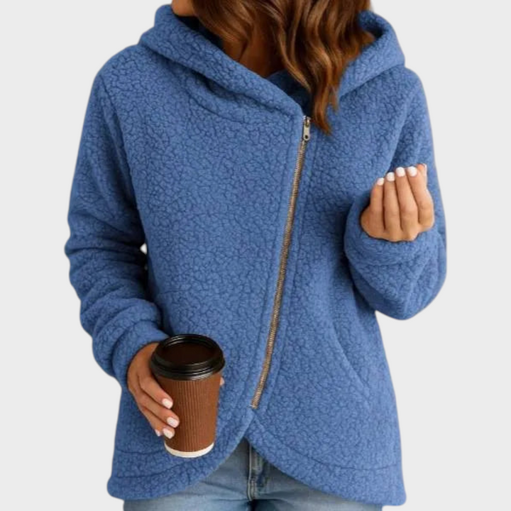 Yumi | New women's wide casual wool sweatshirt with long sleeves