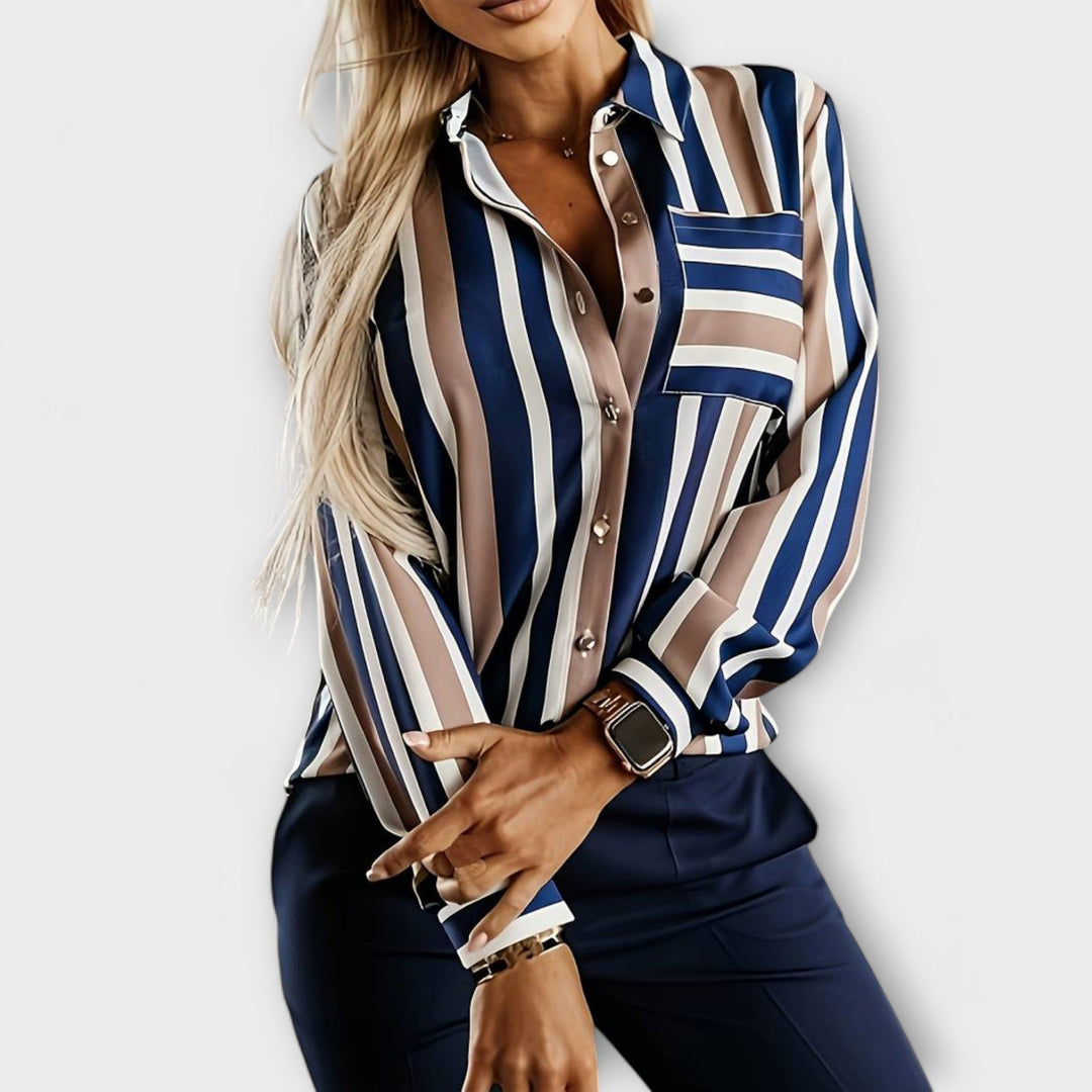 Emily - casual and calm striped blouse
