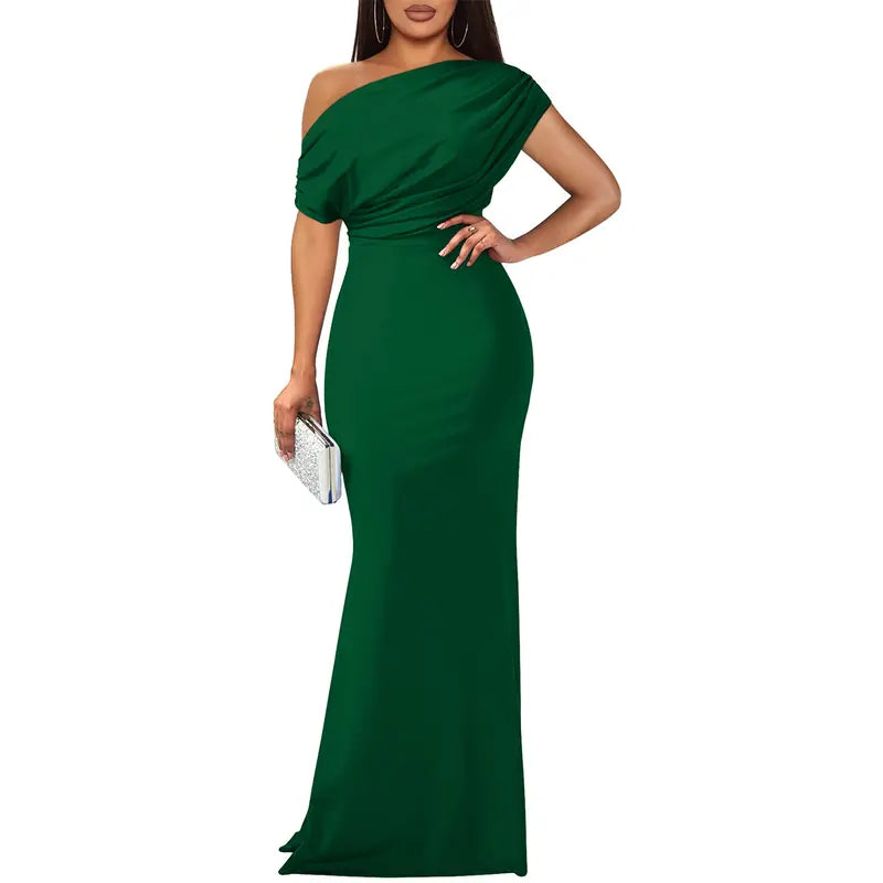 ROSELYN – Abito da sera elegante aderente a spalle scoperte