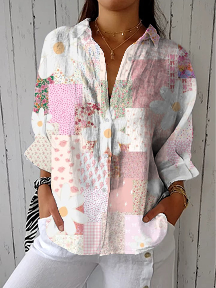 Fanny | Chemisier Patchwork Daisy