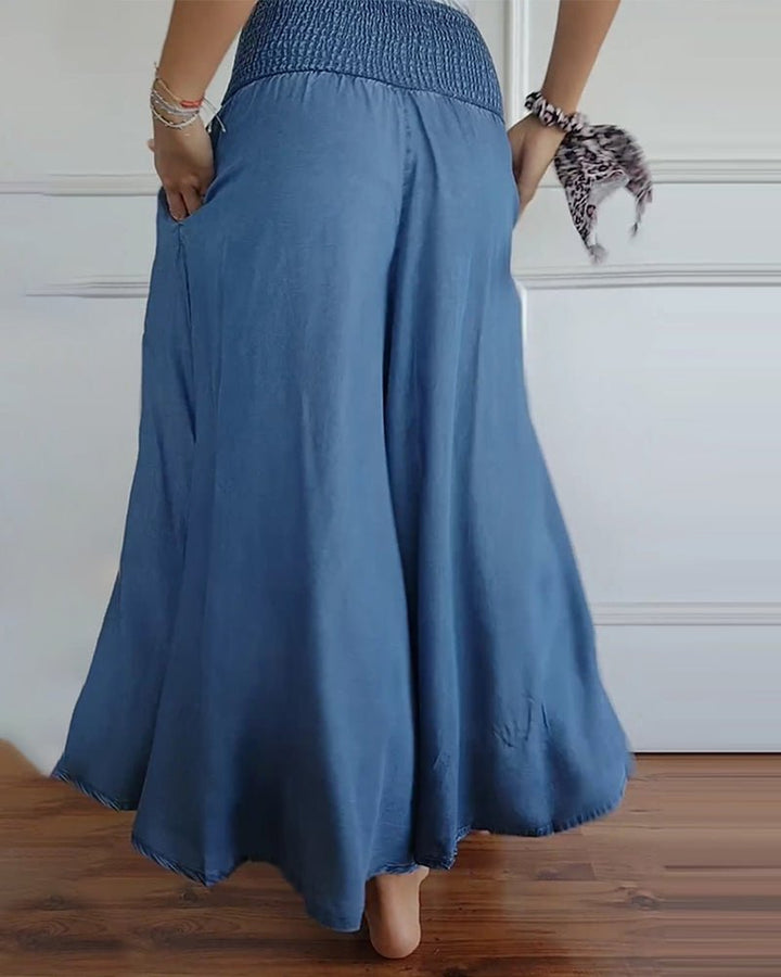 Salvia | Pantaloni elasticizzati fluidi