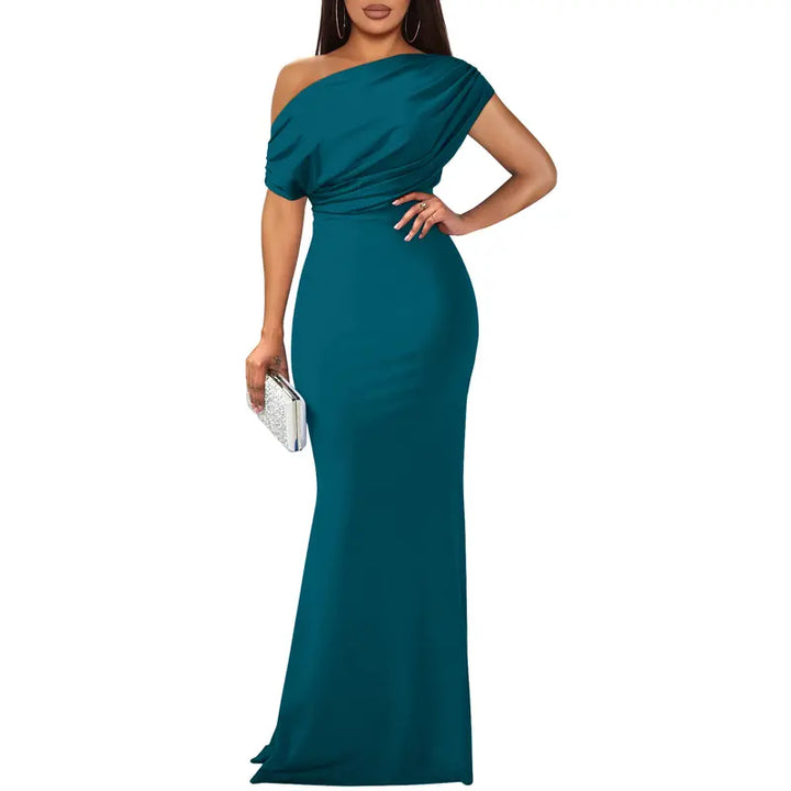 ROSELYN – Abito da sera elegante aderente a spalle scoperte