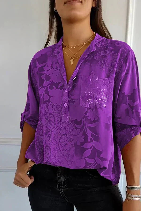 Pauline | Top elegante in paillettes