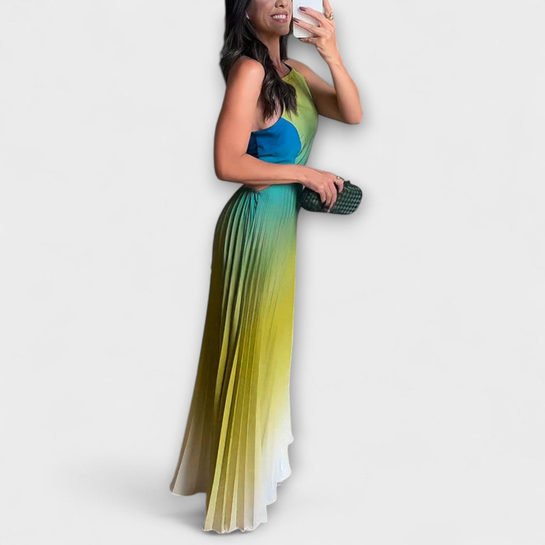 Haven - Abito lungo senza schienale tie-dye elegante