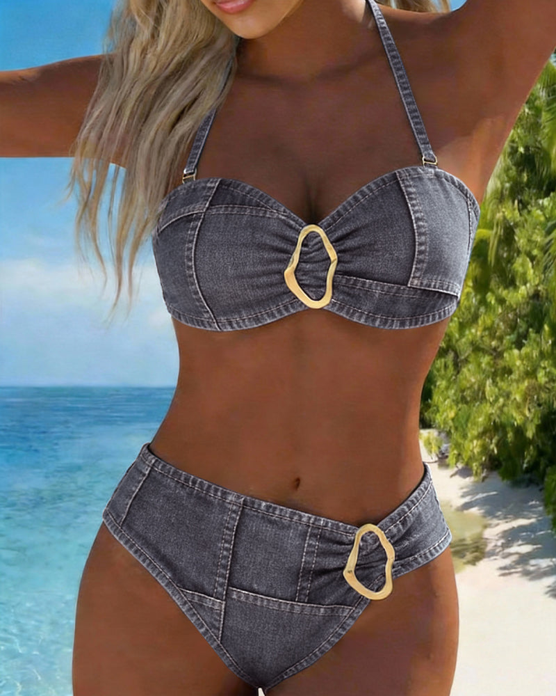 Patricia™ | Bikini due pezzi con bretelle e fibbia in metallo