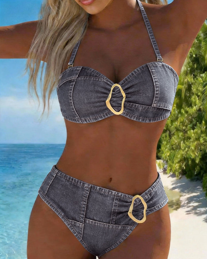 Patricia™ | Bikini due pezzi con bretelle e fibbia in metallo
